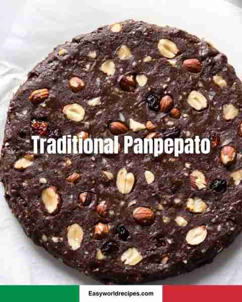 🍫 Traditional Panpepato 🇮🇹🌰 A rich chocolatey cake with nuts and spices—Tuscany's festive treat!...