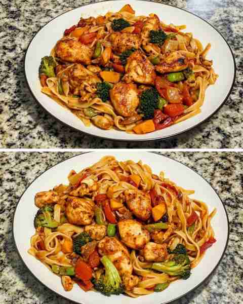 Paprika Chicken with Mixed Veggie Pasta Creamy Paprika Chicken Penne with Garden Vegetables Ingredie...