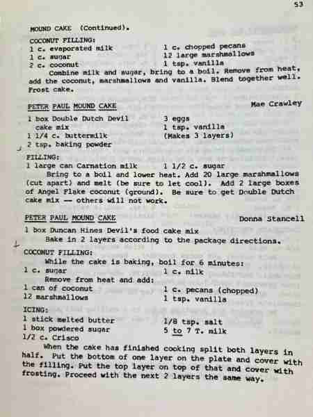 Ever heard of Mound Cake?