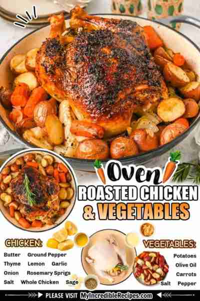 Oven Baked Chicken & Vegetables! 💖 Juicy Chicken makes this Incredible Dinner! 💖 RECIPE BELOW!