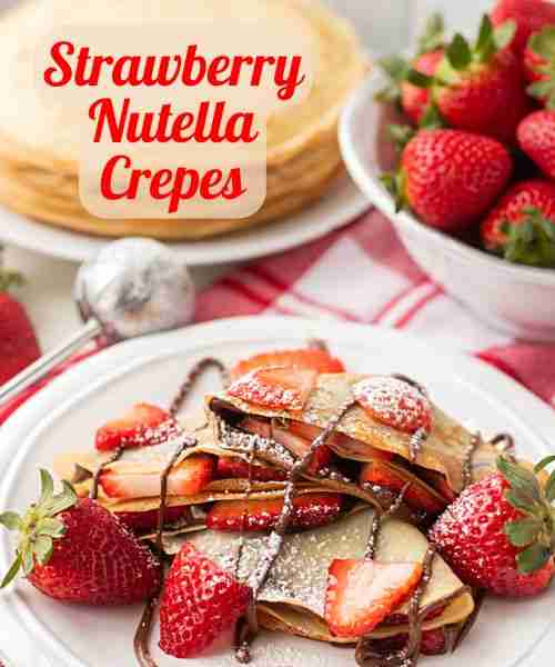 Strawberry Nutella Crepes 😍 https://www.365daysofbakingandmore.com/strawberry-nutella-crepes/