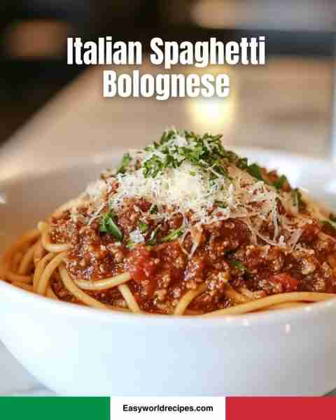 🍝 Italian Spaghetti Bolognese 🇮🇹🥩 Rich, meaty sauce tossed with perfectly cooked spaghetti—an all-...