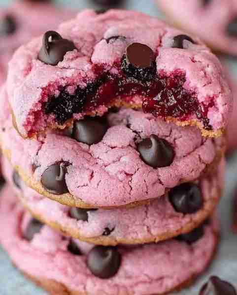 🍒 Maraschino Cherry Chocolate Chip Cookies 🍪 - Easy & Delicious Recipe! Ingredients: 1 cup unsalte...