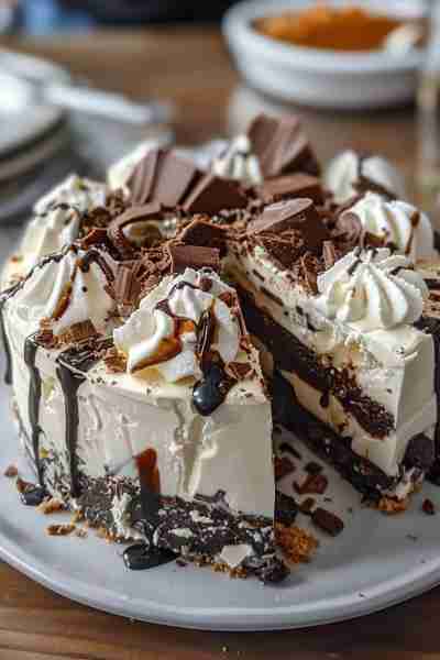 🍫 Easy No-Bake Chocolate & Cream Layered Dessert 🍰 A heavenly, no-fuss dessert with layers of rich...