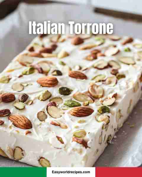 🍬 Italian Torrone 🇮🇹✨ Soft nougat packed with roasted nuts—chewy, nutty, and so festive! See the f...