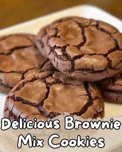 ⬇️ Delicious Brownie Mix Cookies 😋⬇️ These easy-to-make cookies bring the rich flavor of brownies i...