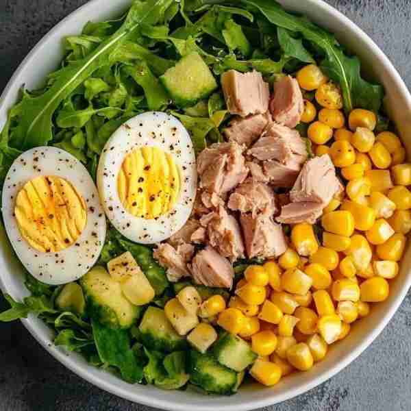 🥗 Tuna, Egg & Corn Salad: A Protein-Packed Power Bowl Looking for a nutritious, satisfying meal tha...