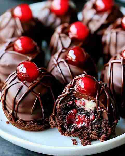 SUMMER BLACK FOREST COOKIE DOUGH BROWNIE BOMBS INGREDIENTS For the brownie base: 1 (18 oz) box brown...