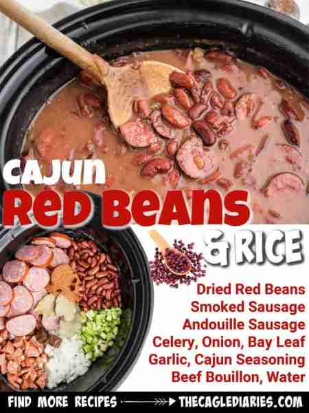 Slow Cooker Cajun Red Beans and Rice from The Cagle Diaries Link to recipe in comments.