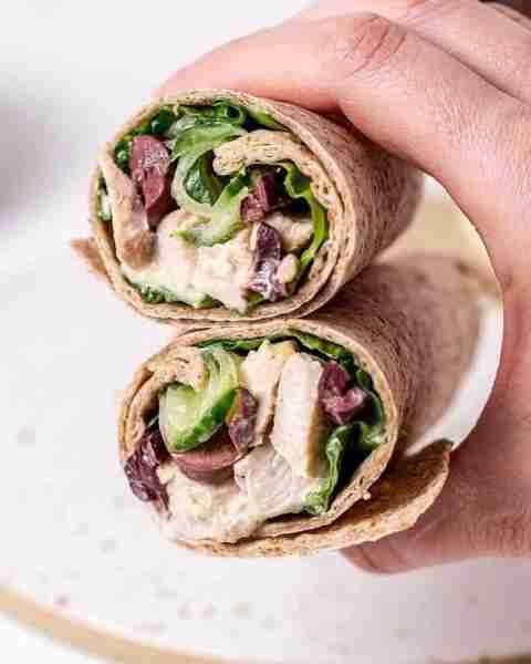 COMPLETELY DELICIOUS, protein packed wraps! If you love Caesar Dressing as much as I do, then prepar...