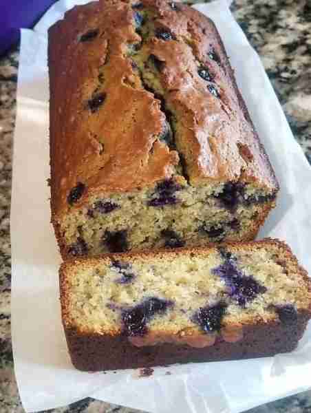 Blueberry Zucchini bread. Ingredients 2 1/2 cups sugar, 4 eggs, 1 1/4 cups corn oil, 1 Tbls vanilla...