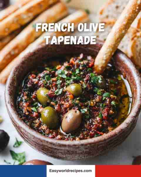 🫒 French Olive Tapenade Savory spread made with olives, capers & herbs 🇫🇷🫒🌿 recipe in the сo.м.м....