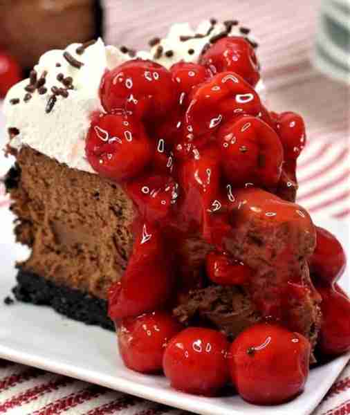 Black Forrest Chocolate Cheesecake! 💖 Our Extremely Decadent Dessert! RECIPE BELOW!