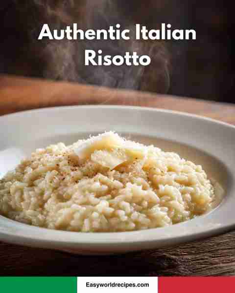 Authentic Italian Risotto — creamy recipe below 🍚❤️
