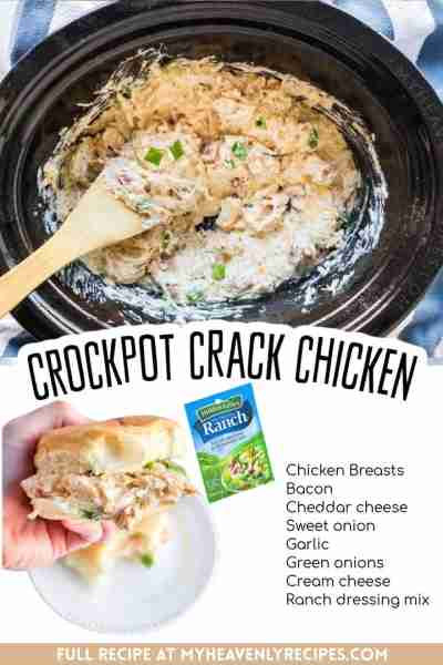 This stuff is so addicting!! Recipe: https://myheavenlyrecipes.com/crockpot-crack-chicken-recipe