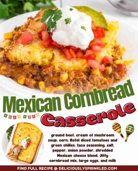 Fall in love with flavor 🌽❤️ This Mexican Cornbread Casserole is hearty, cheesy, and packed with bo...