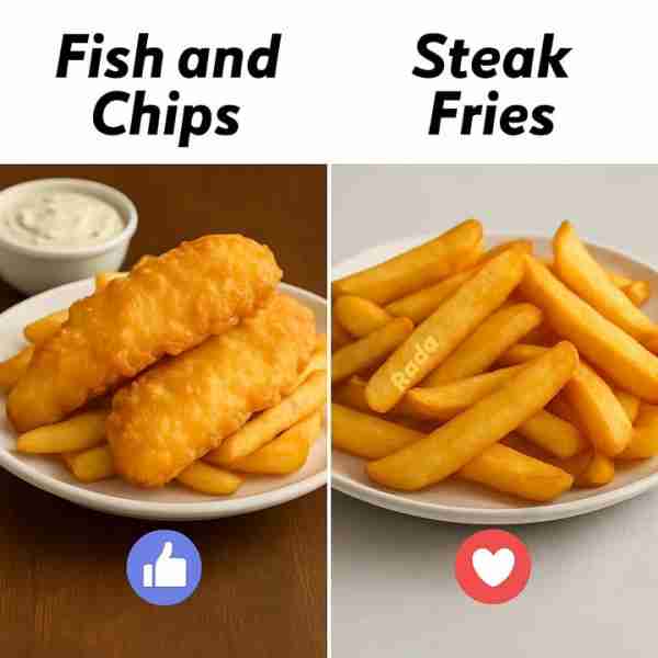 🐟🍟 Fish and Chips Fish and chips is a British classic made with white fish fillets coated in crisp...