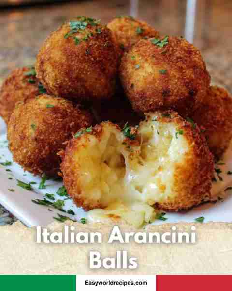 🧀 Italian Arancini Balls Golden, crispy outside, gooey cheesy inside. Pure heaven. What you need: –...