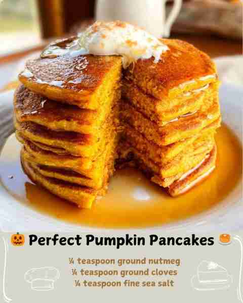 🎃 Perfect Pumpkin Pancakes 🥞 Ingredients 1 cup all-purpose flour 2 tablespoons whole wheat pastry...