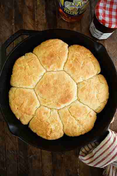 Cathead Biscuits are big, fluffy, tender, and perfect with butter, jam, or gravy! This easy recipe i...