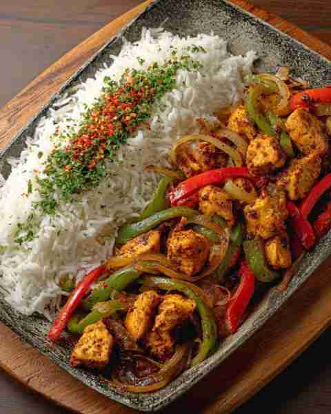 Spicy 🌶️ Chicken Pepper Stir-Fry with Fluffy Rice Prep Time: 15 mins Cook Time: 20 mins Servings: 4...