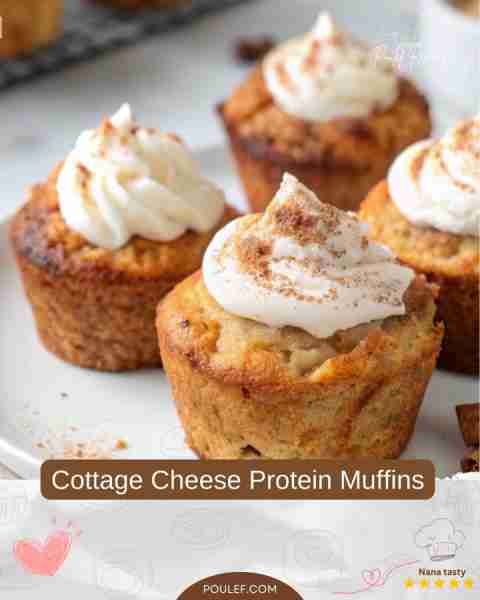 This is Cottage Cheese Protein Muffins. These muffins are a light, fluffy, and protein-packed snack....