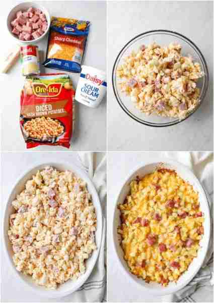 Cheesy Ham and Potato Casserole Ingredients 2 lb bag frozen hash browns ▢1 can cream of chicken soup...