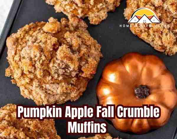 Pumpkin Apple Fall Crumble Muffins Ingredients: For the Muffins: - 1 1/2 cups all-purpose flour - 1...