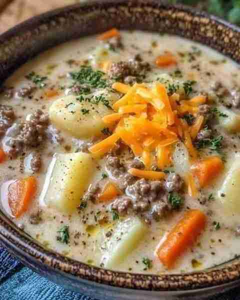 Best Homemade Potato Soup Ingredients 6 medium Russet potatoes, cut into bite size pieces 1 onion di...