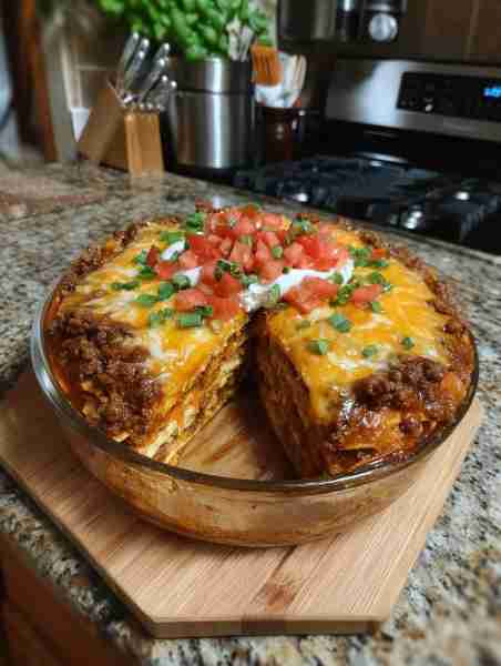 Keto Taco Casserole 🌮🧀✨ A cheesy, layered casserole that satisfies taco cravings without all the...