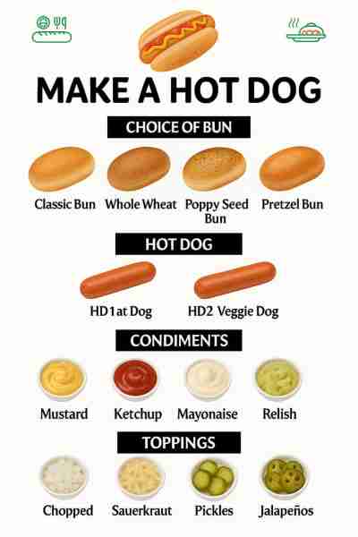 Classic Bun 🌭 The classic bun is the traditional choice for hot dogs, soft and slightly sweet, desi...