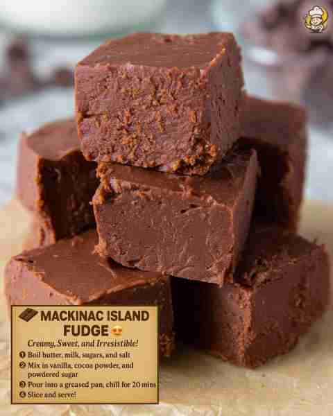 🍫 Creamy, rich, and melt-in-your-mouth good—this Mackinac Island fudge is a true holiday classic! M...