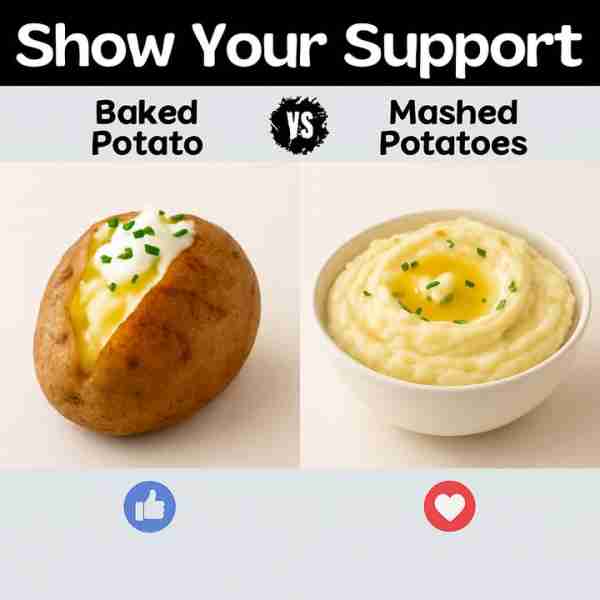 Baked Potato 🥔 Baked potatoes are a hearty classic, crispy on the outside and fluffy inside. Often...