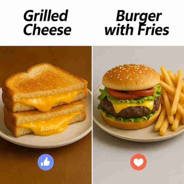 🧀🍞 Grilled Cheese Grilled cheese is a golden, crispy sandwich made by toasting buttered bread with...