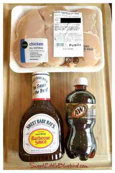 Easy Slow Cooker Root Beer BBQ Chicken – (3 Ingredients) Ingredients 2 1/2–3 pounds boneless skinles...