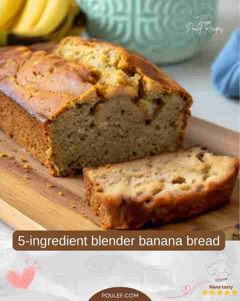 This 5-ingredient blender banana bread is a wholesome and ridiculously easy-to-make treat. With just...