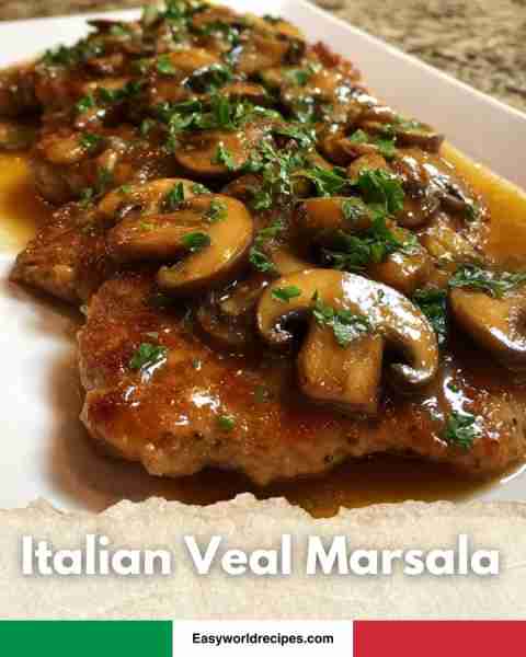 🍄 Italian Veal Marsala Tender veal cutlets in rich mushroom + Marsala wine sauce. So flavorful. Wha...