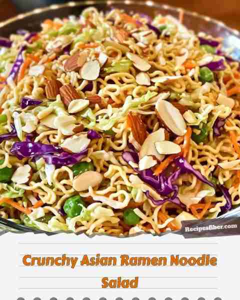 Crunchy Asian Ramen Noodle Salad 🥗🥢🌿 A refreshing and crunchy salad perfect for any occasion. 📋...
