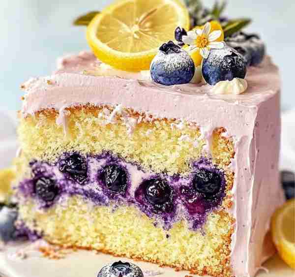 🍋 Blueberry Lemonade Buttermilk Cake Recipe 🍰 Ingredients For the Cake: • 2 cups all-purpose flour...