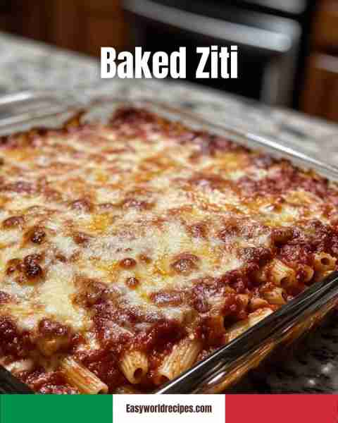 🇮🇹 Baked Ziti Baked ziti is a pasta casserole layered with pasta, marinara, ricotta, and mozzarella,...