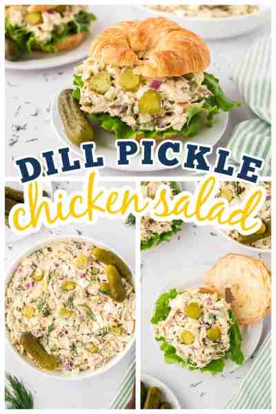 Chicken salad with pickles is nothing new, but our Dill Pickle Chicken Salad takes it to the next le...