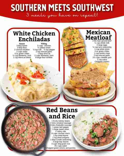 A little cozy, a little spicy → 3 Southern & Southwest-inspired dishes you’ll want again and again!...