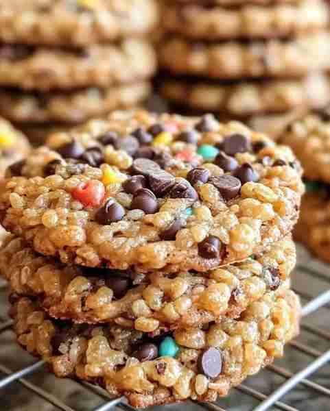 Crispy Rice Chocolate Chips Cookies Recipe Ingredients 2 cups of crispy rice cereal ( adds crunch to...