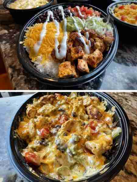 Keto Chicken Burrito Bowl Serves: 4 Time: 30–35 minutes Approx. net carbs: 6–8 g per bowl (depends o...
