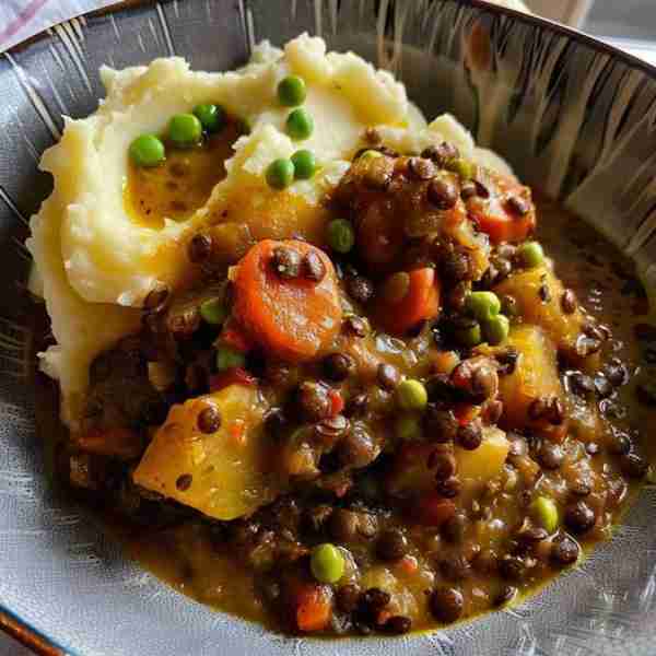 lentil stew over mashed potatoes so I made it, so thank you soooooo good . My recipe was a little di...