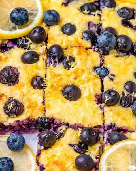 This Blueberry Cottage Cheese Bake is everything you want in a treat - packed with protein, fiber, a...