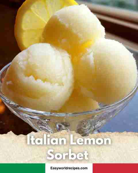 🍋 Italian Lemon Sorbet Fresh, tangy, and oh-so-refreshing. Perfect palate cleanser or summer desser...