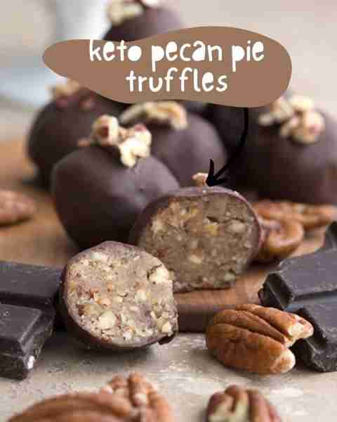 Have I ever mentioned how much I love these Keto Pecan Pie Truffles? Recipe Link 👇