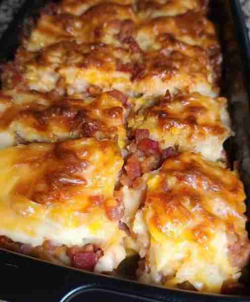 "I brought this to a church potluck and it vanished in 7 minutes. Someone actually licked the pan. I...