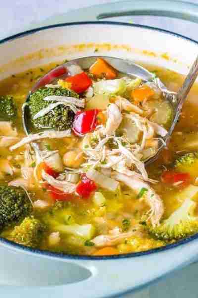 Detox Chicken Soup 🥦🥕 Great soup for cleansing your body, reducing water weight and inflammation t...